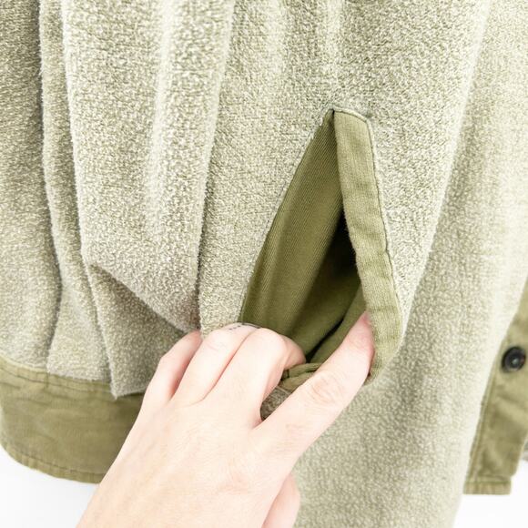 Free People FP Womens Fall Ruby Oversized Distressed Shirt‎ Jacket Shacket XS - Picture 5 of 9